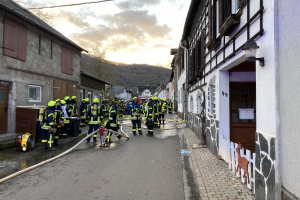 Gebäudebrand Manubach 18.01.2020