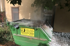 Brennender Müllcontainer 22.09.2019