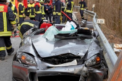 Verkehrsunfall mit Menschenrettung 07.03.2015
